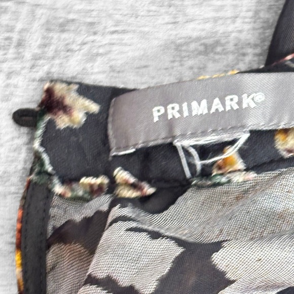 Dark Floral Velvet Burnout Sheer Long Sleeve Mini Dress Womens M Boho Whimsygoth - Picture 7 of 8